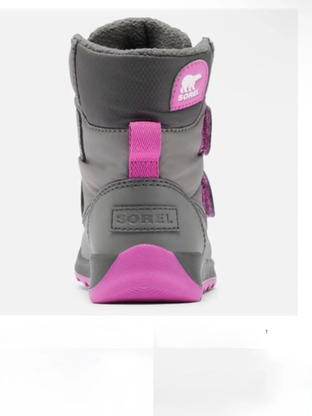 Sorel Kids Waterproof Strap Snow Boots - Gray & purple size 12toddler girls new
